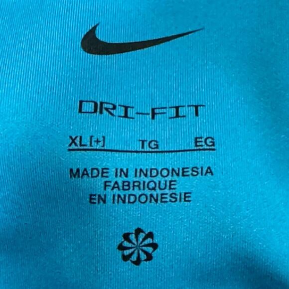 Nike Dri Fit Light Blue Athletic Leggings Women’s XL - Picture 2 of 3